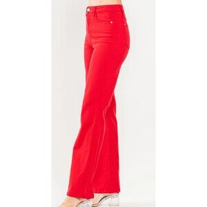 Judy Blue High Waist RED Denim Jeans 16W Plus